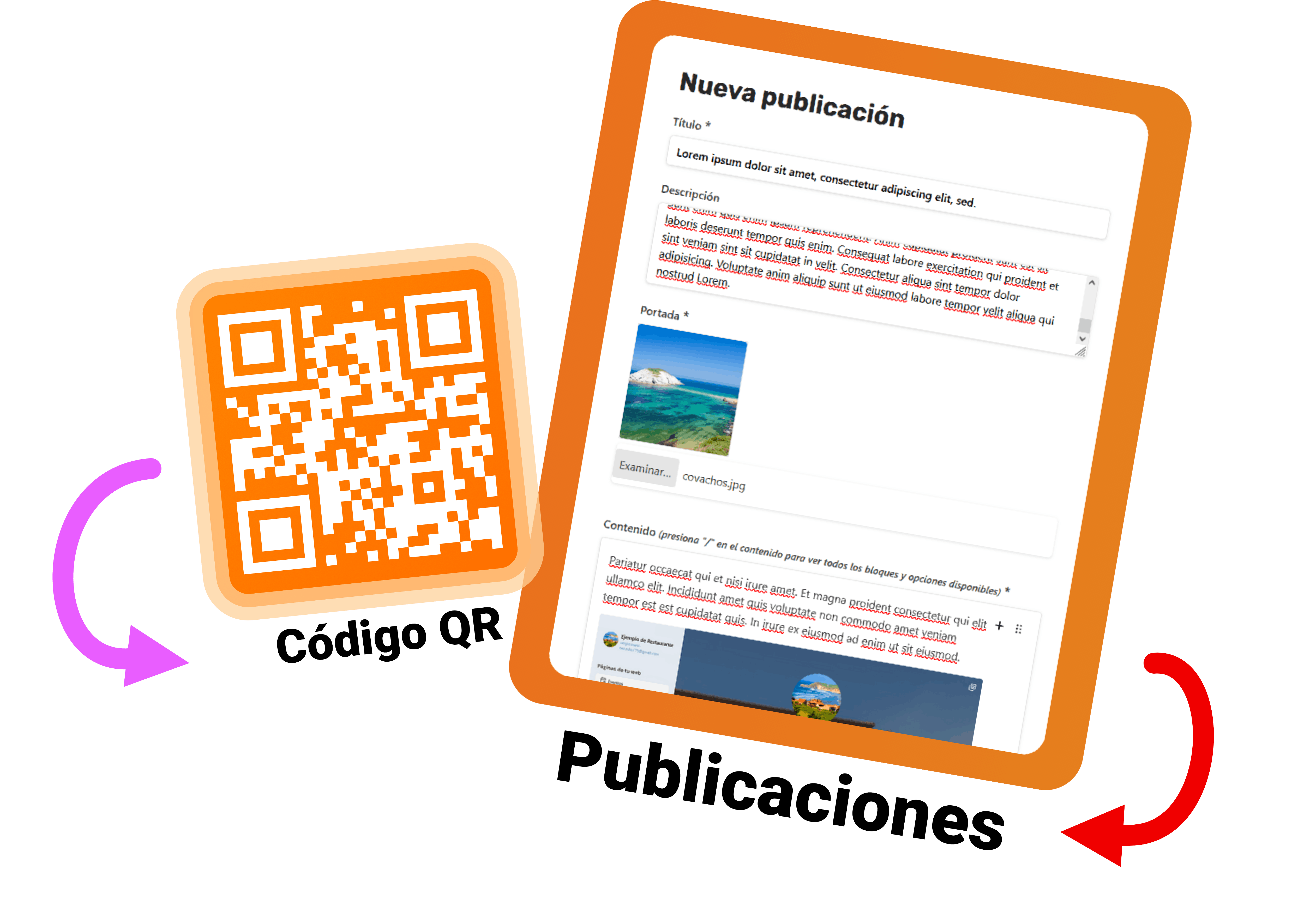 qr y publicación